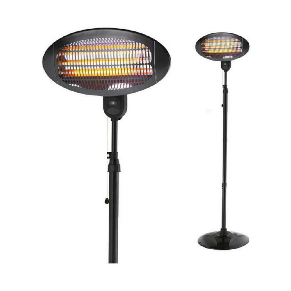 Chauffage d'appoint quartz 07091 noir 2000 w