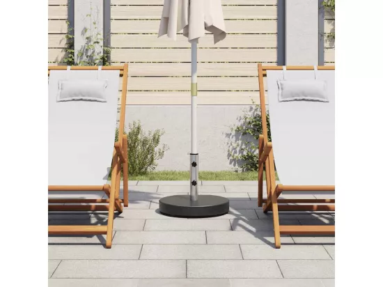 Socle de parasol Granite 28,5 kg Rond Noir