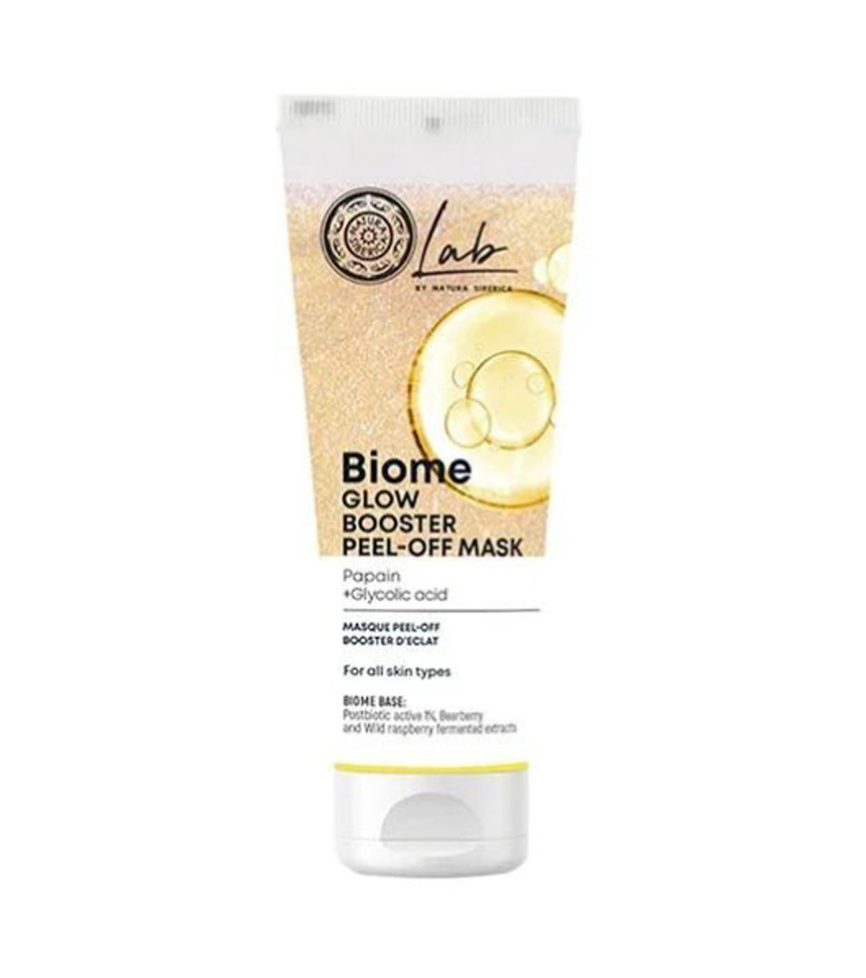Natura Siberica - *Lab Biome* - Máscara facial iluminadora peel-off - Todos os tipos de pele