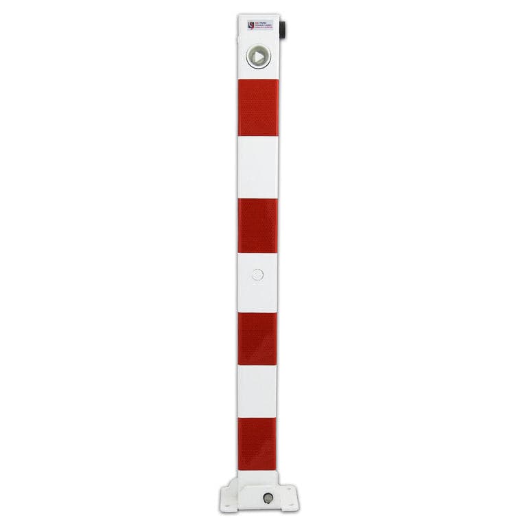 Comfortabele opvouwbare driehoekige paal 70x70mm, DIN3223, thermisch verzinkt gepoedercoat staal / zonder kettingoog, wit