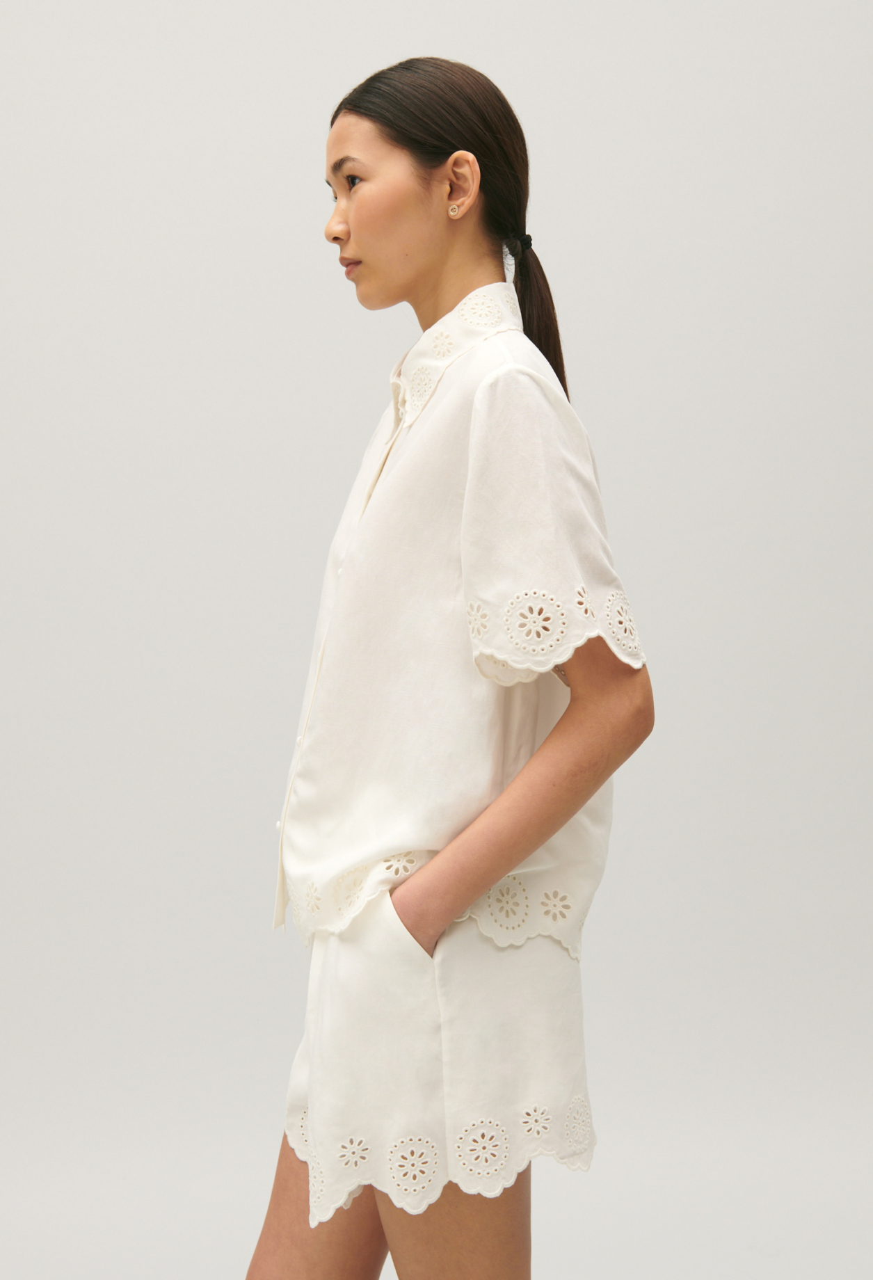 Chemise broderie anglaise