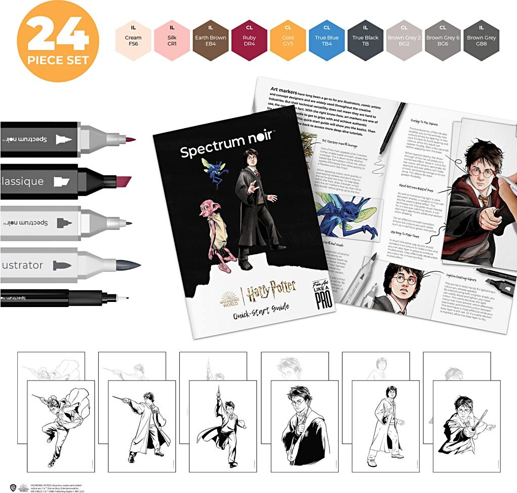 Diy Kit Illustration - Harry Potter - Assorterede Farver