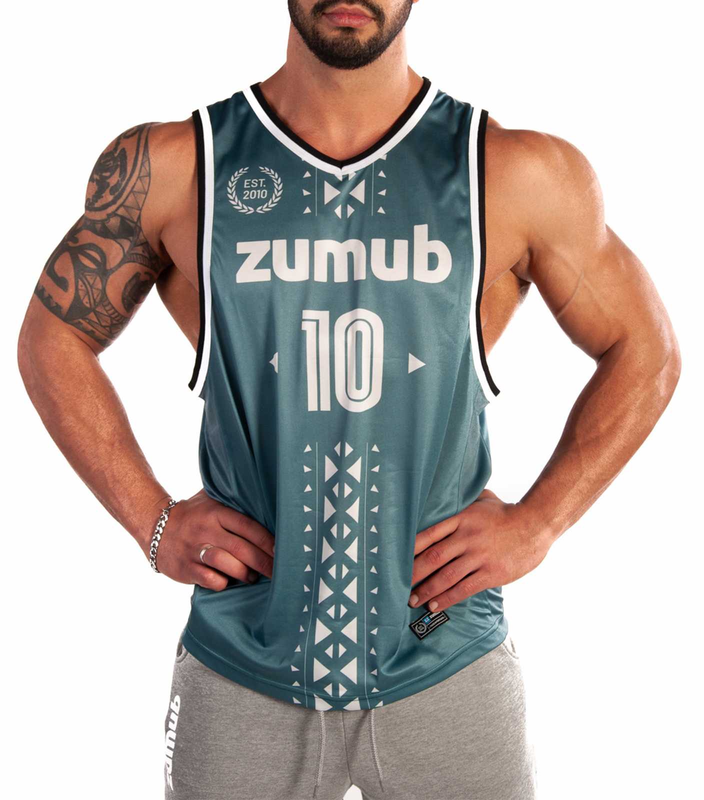 Regata Zumba Gym Native na cor Verde Floresta