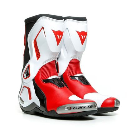 Bottes Dainese TORQUE 3 OUT - BLACK - Blanc / Rouge