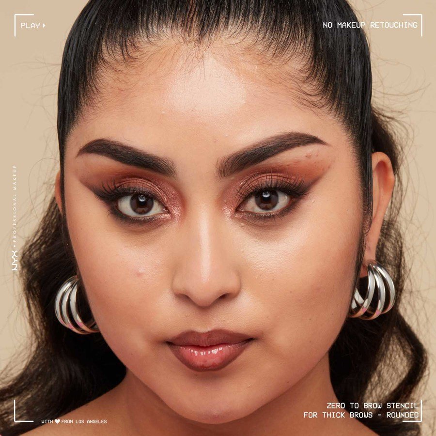 NYX Professional Makeup Zero To Brow Stencil For Thick Brows