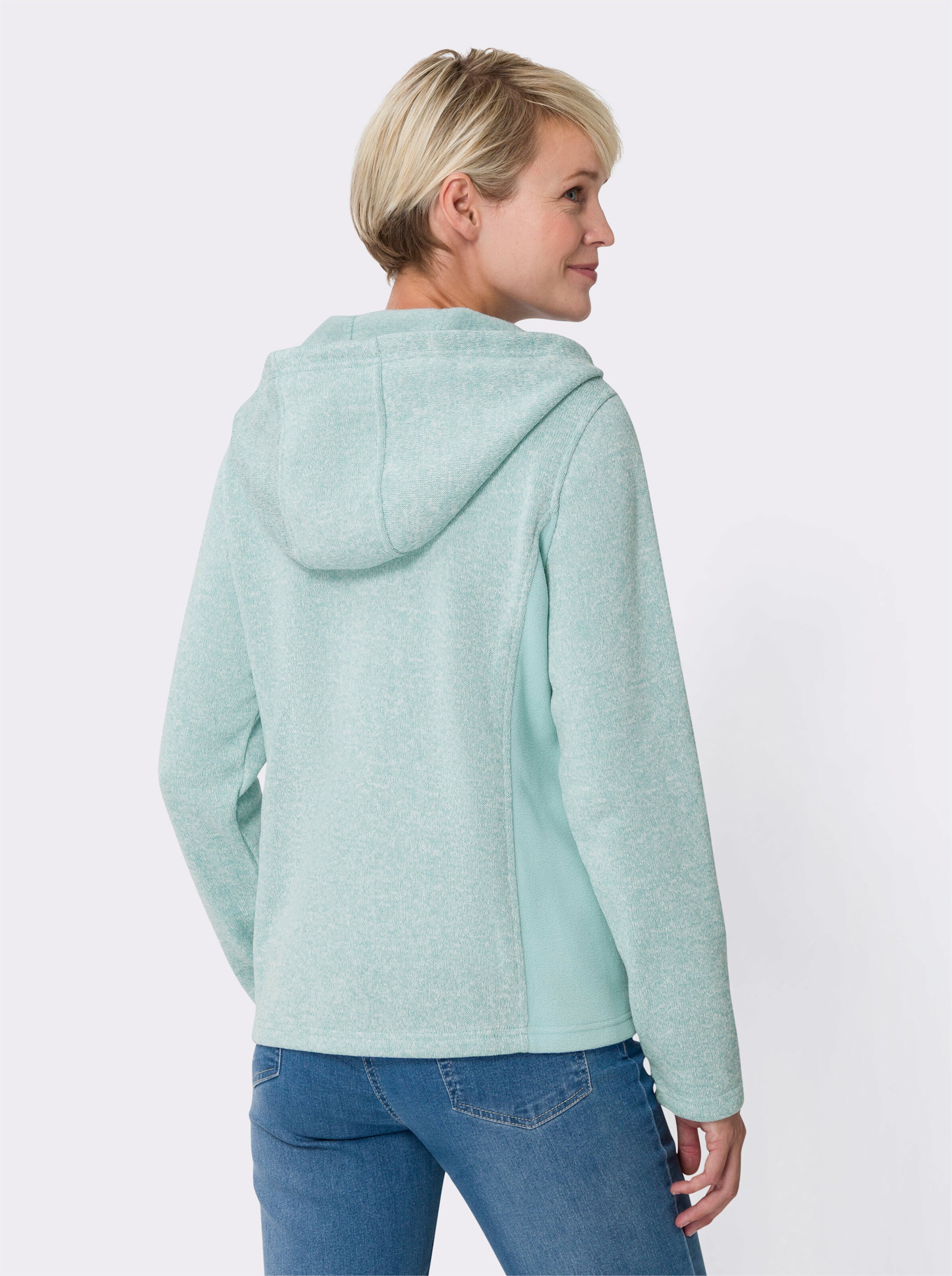Strickfleece-Jacke
