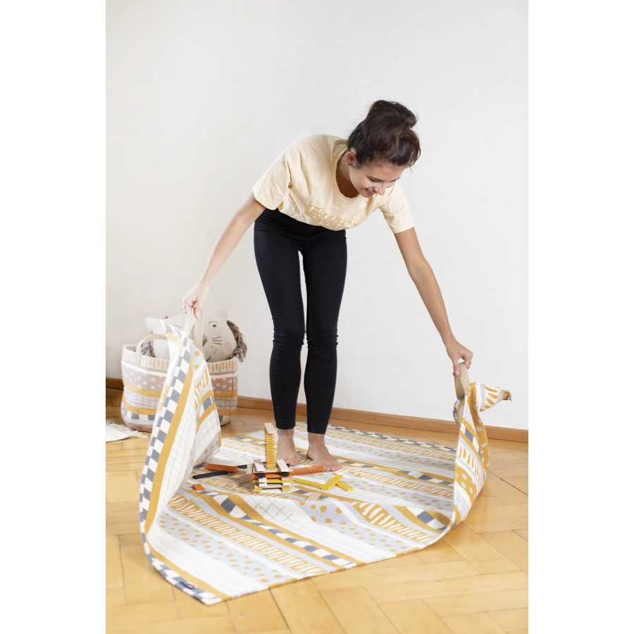 DAVID FUSSENEGGER Kinderdecke NOVA Mustermix 145 x 145 cm