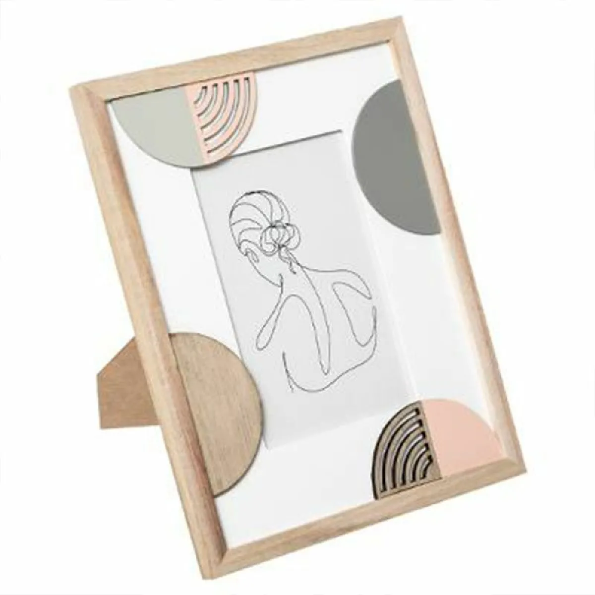 Cadre Photo Design Geo Thea Naturel