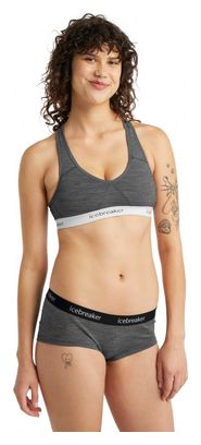 Brassière Icebreaker Sprite Racerback Gris