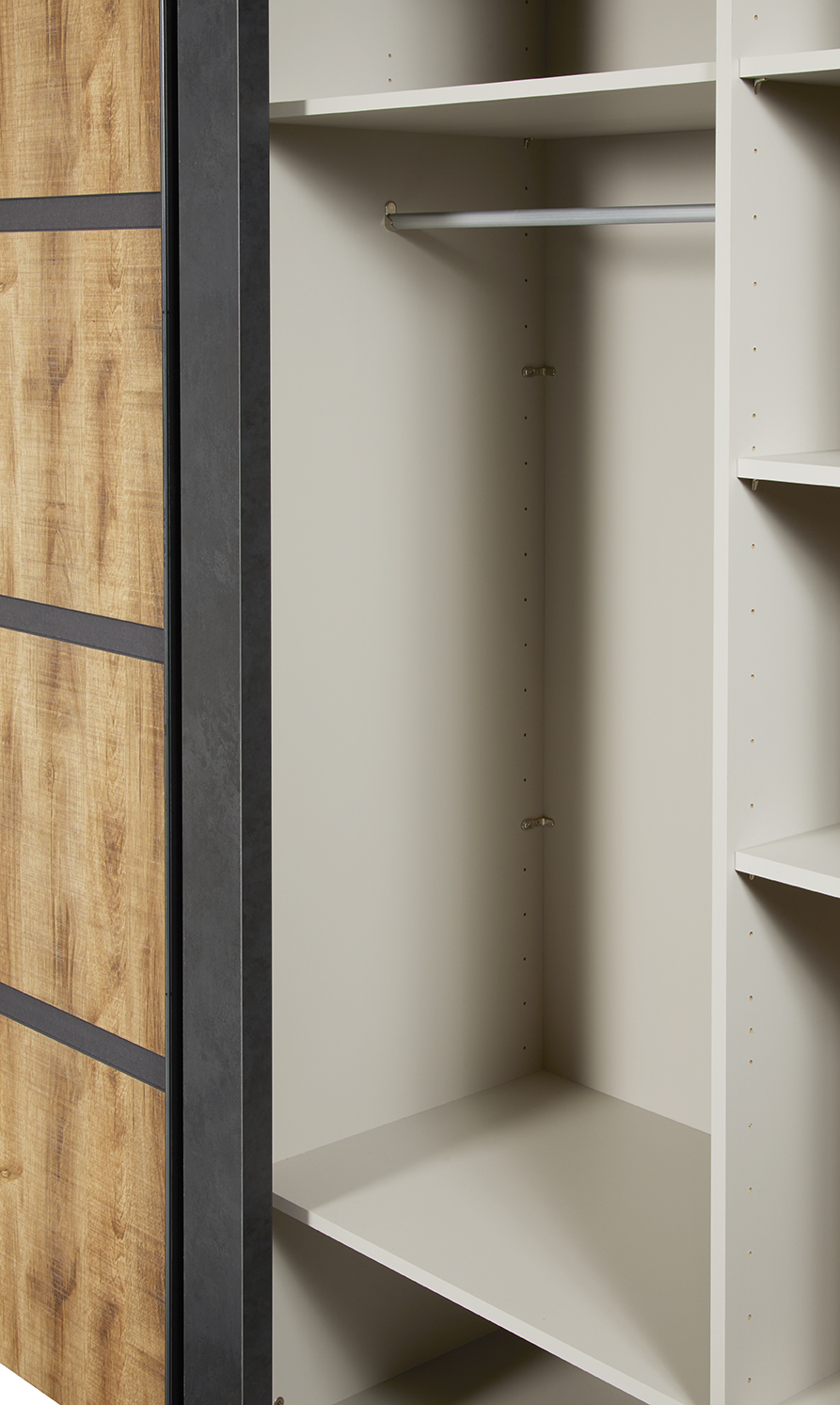 Kledingkast Tropix 245 x 221 x 63 cm - Mango fineer