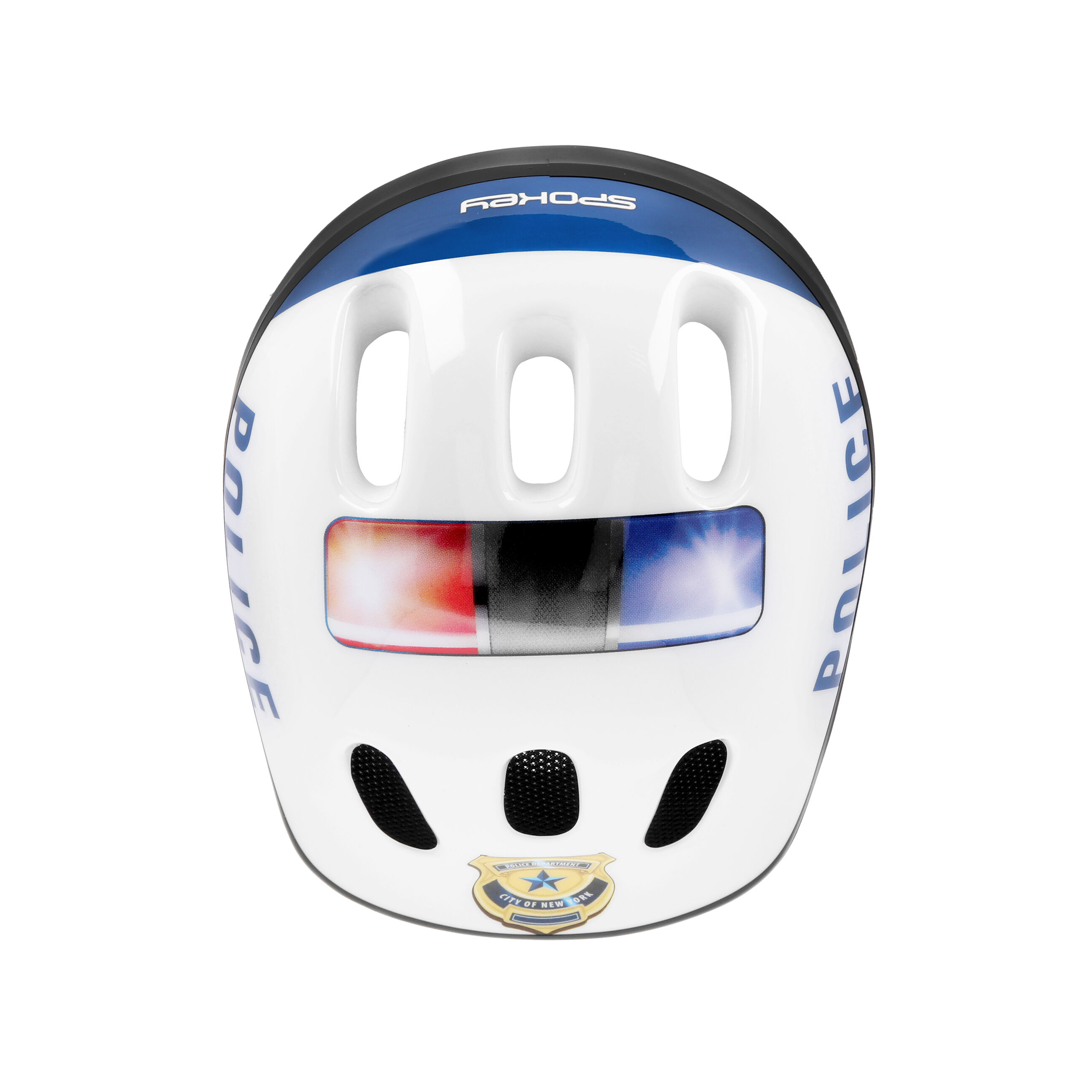 Capacete infantil Spokey Police, altura 44-48 cm.
