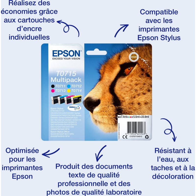 Cartouche d'encre Epson GUEPARD NOIR