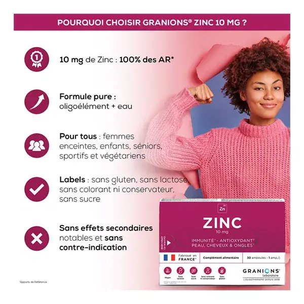 Granions Oligo Zinco 10mg 30 ampolas