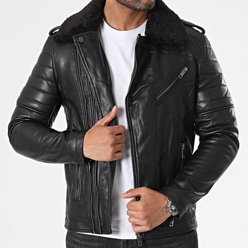 Veste Biker Noir