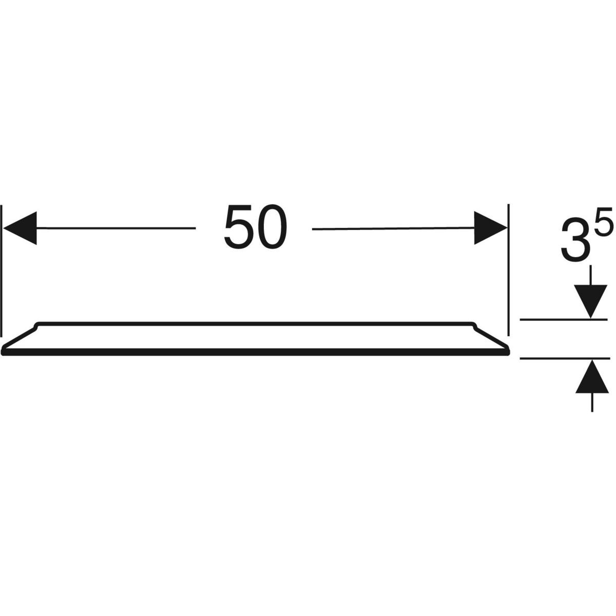 Geberit Option ronde spiegel met verlichting 50cm