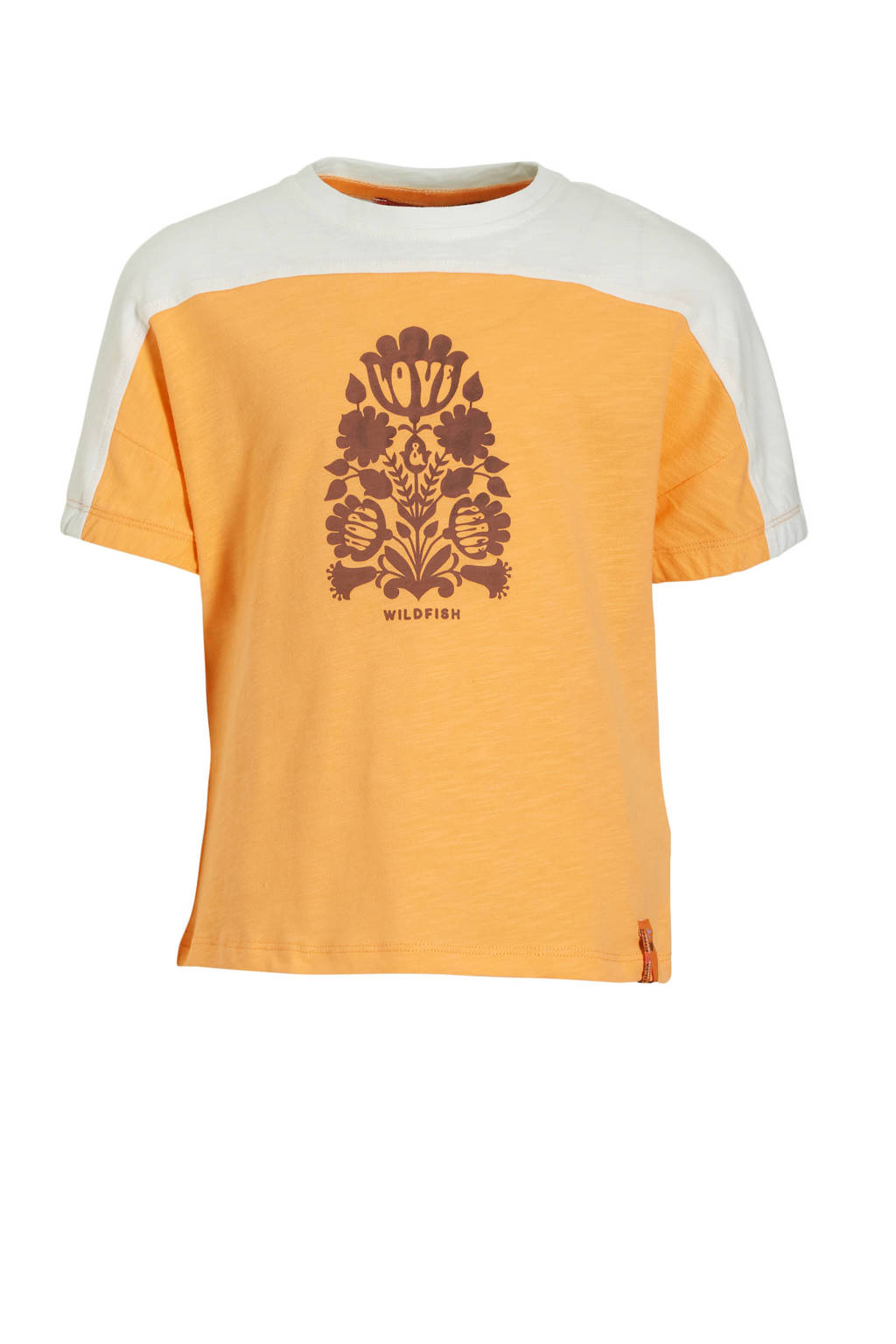 Wildfish T-shirt mock orange