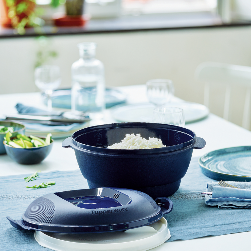 Micro-CombiGourmet 3 l Das Multitalent für die Mikrowelle: Reiskocher, Pasta-Maker, Dampfgarer & Kochtopf