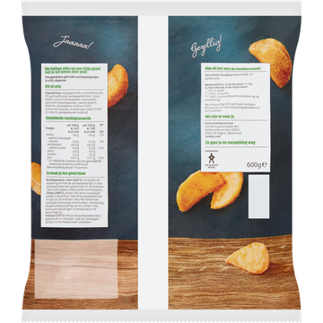 Jumbo Aardappelwedges Mild Gekruid met Schil 600 g