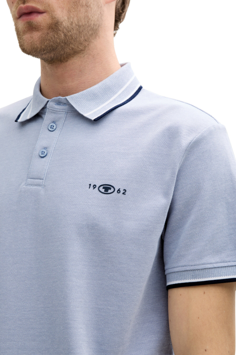 Tom Tailor blauwe heren polo