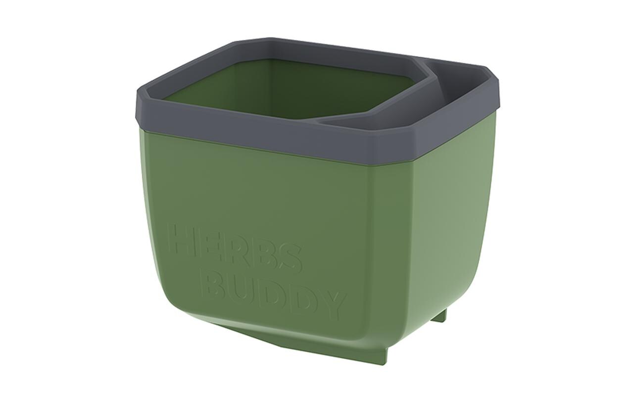HERBS BUDDY Kräutertopf 3er Set TrecoloreKräutertopf mit Wasserreservoir und Kippfunktion