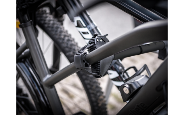 Eufab SD260 Kupplungs-Fahrradträger für Flügeltür Kastenwagen für 2 Fahrräder, E-Bike geeignet