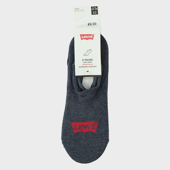 Levi's-3-pack katoenen kousenvoetjes