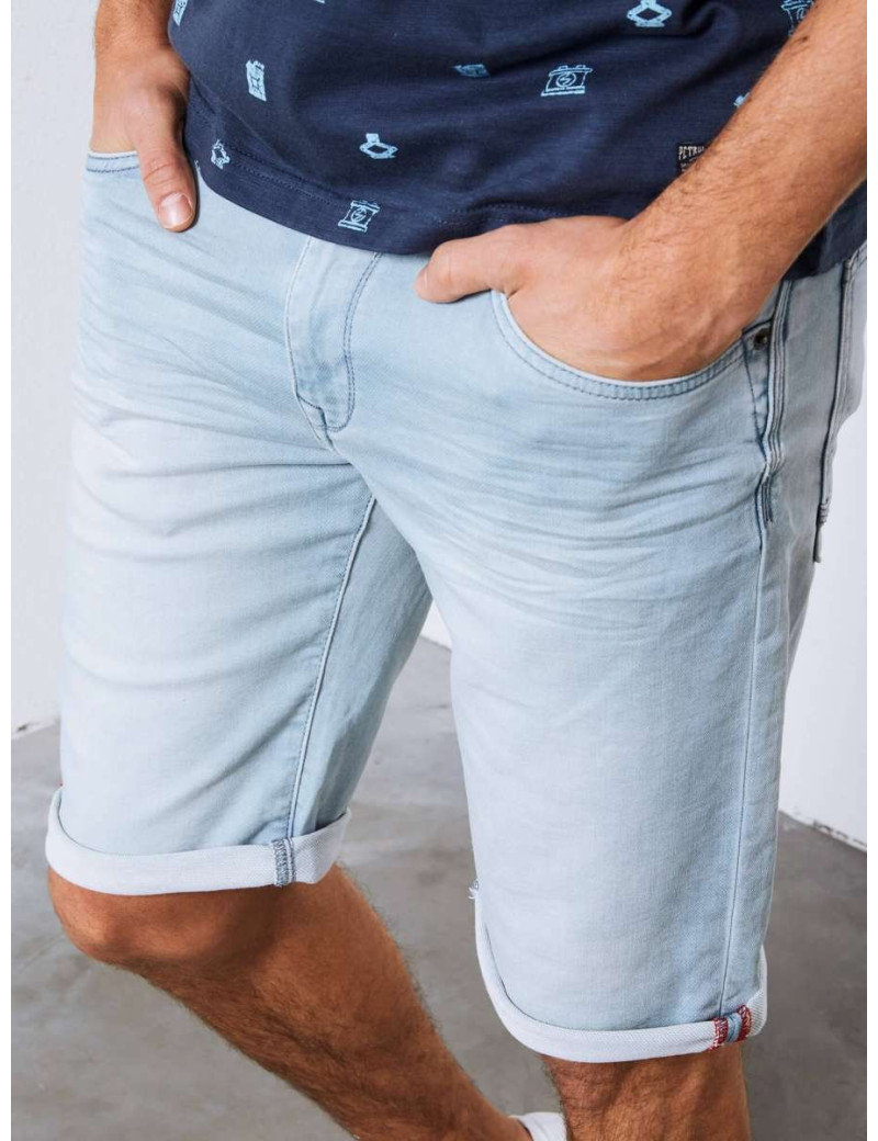 PETROL IND SHORT EN JEAN GRIS