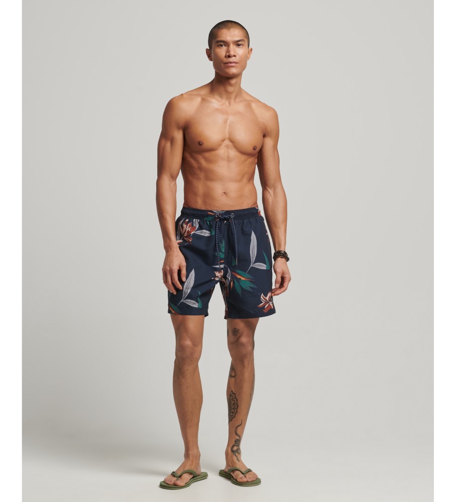 Maiô havaiano Superdry feito com material marinho reciclado