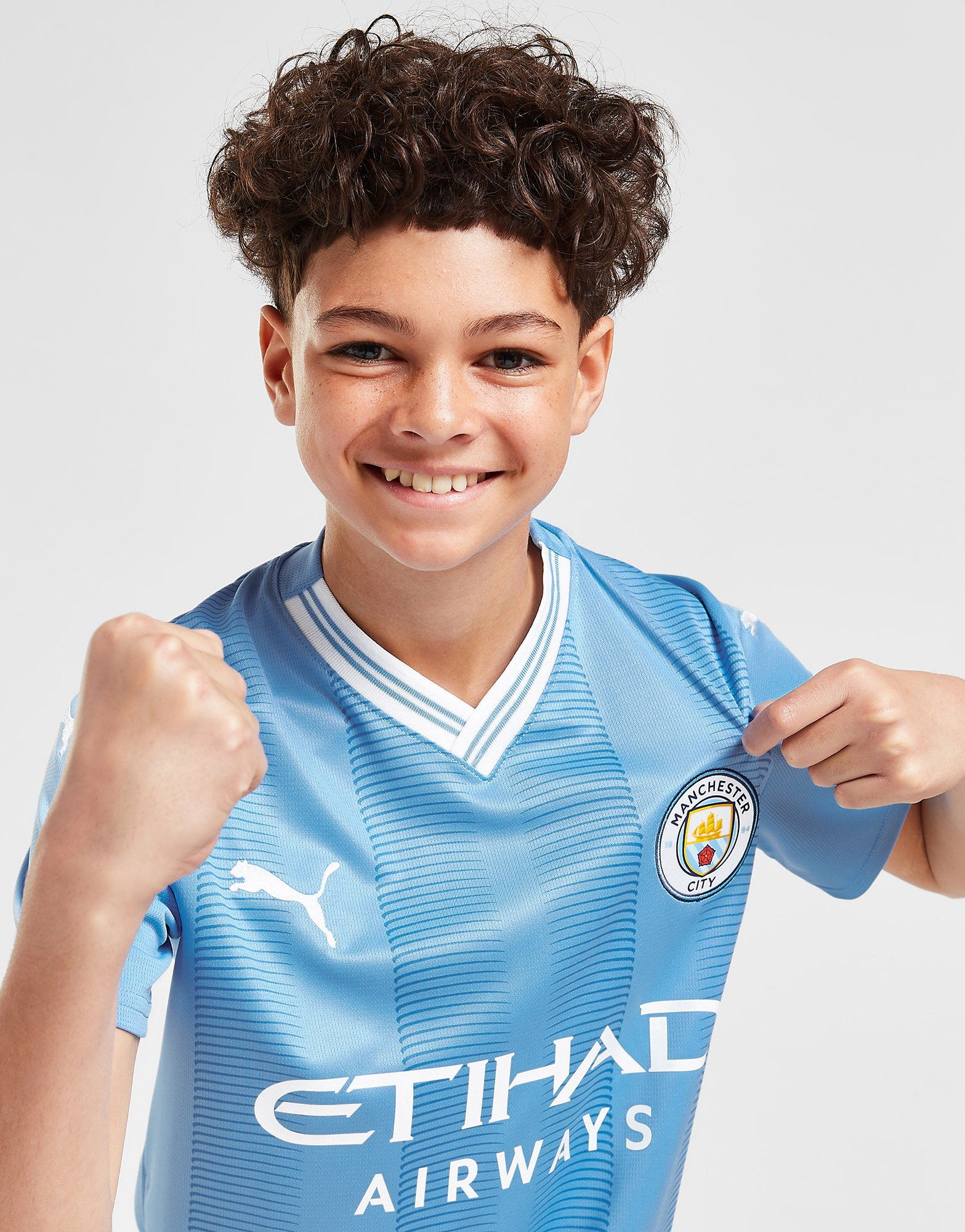 Puma Maillot Domicile Manchester City FC 23/24 Haaland #9 Junior