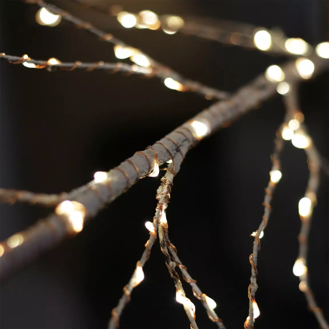 Arbre lumineux 750 LED (H220 cm) Bouleau Blanc chaud