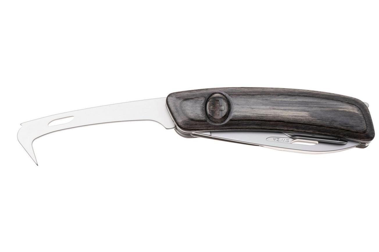 Swiza HO05R-TT AM, KHO.0096.6510, Laminate Black, Zwitsers zakmes, 7 tools