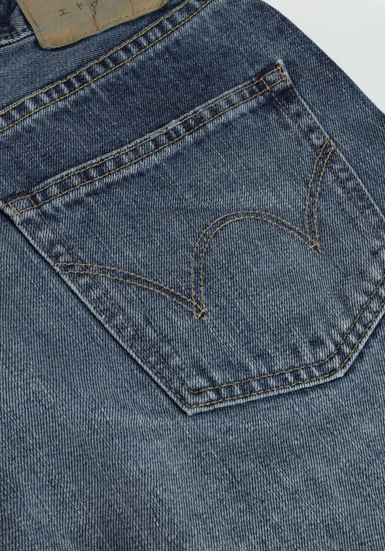 EDWIN blauwe edwin straight leg jeans regular tapered kurabo
