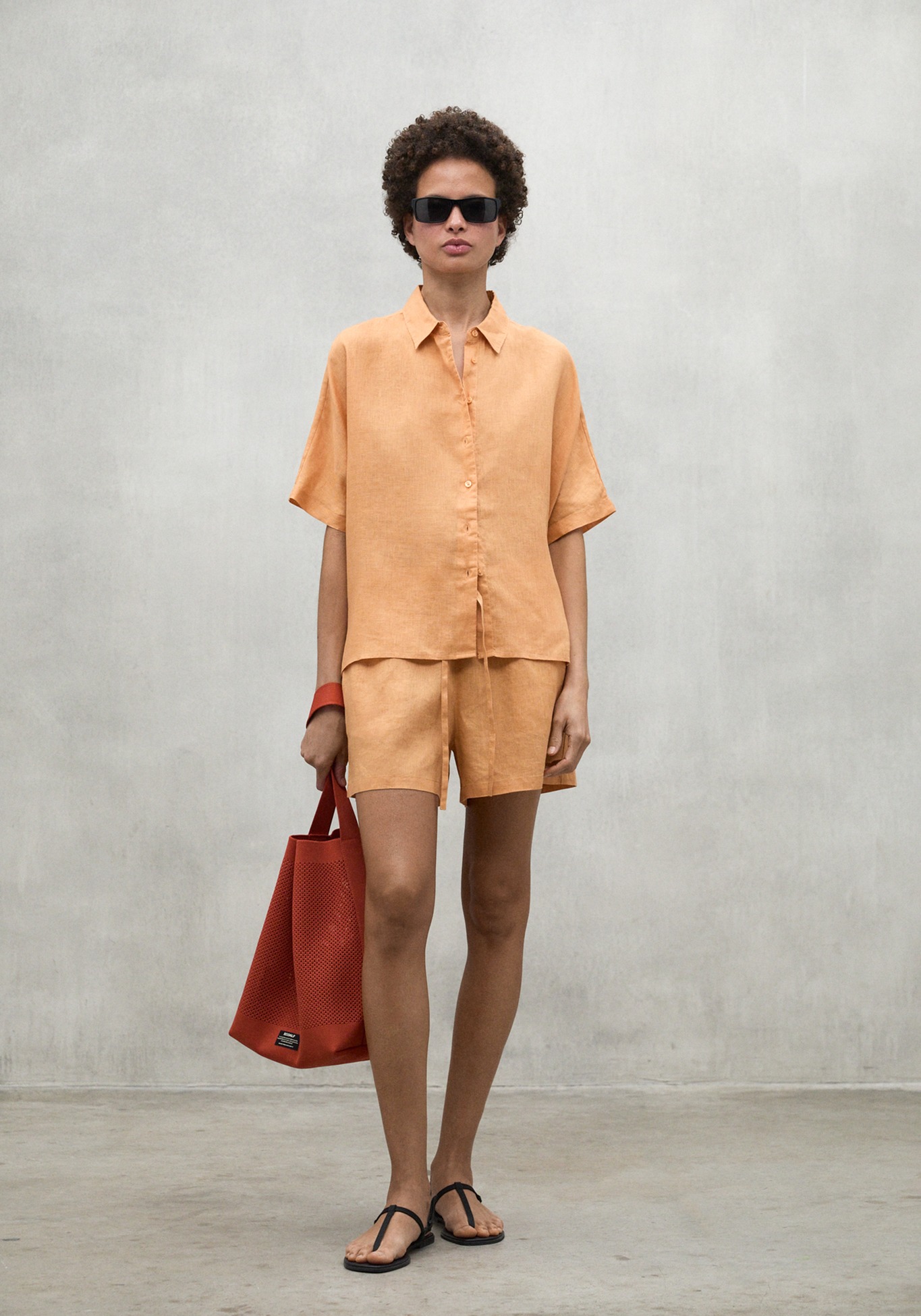 Ecoalf Hemdbluse Melania Shirt Bright Sunset