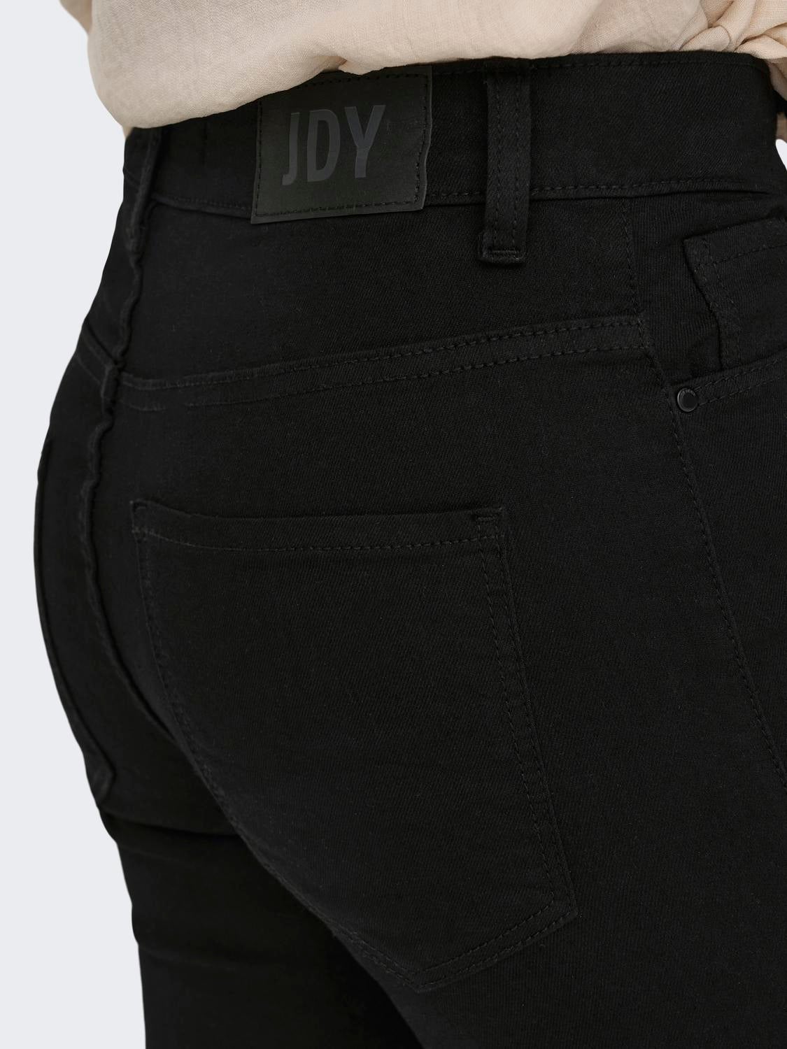 JDYMOLLY Hohe Taille Skinny Fit Jeans Black Denim