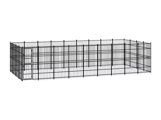 Chenil cage enclos pac noire 864 x 384 x 200 cm 02_0041838