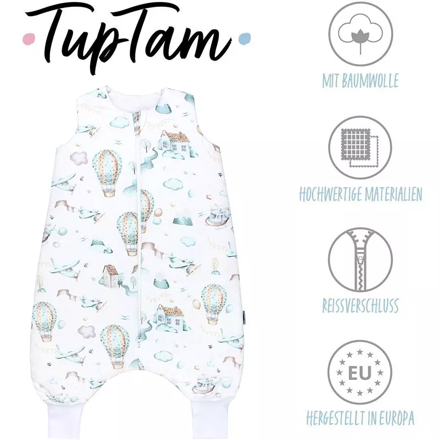 TupTam Baby Winter Schlafsack mit Beinen mintweiß