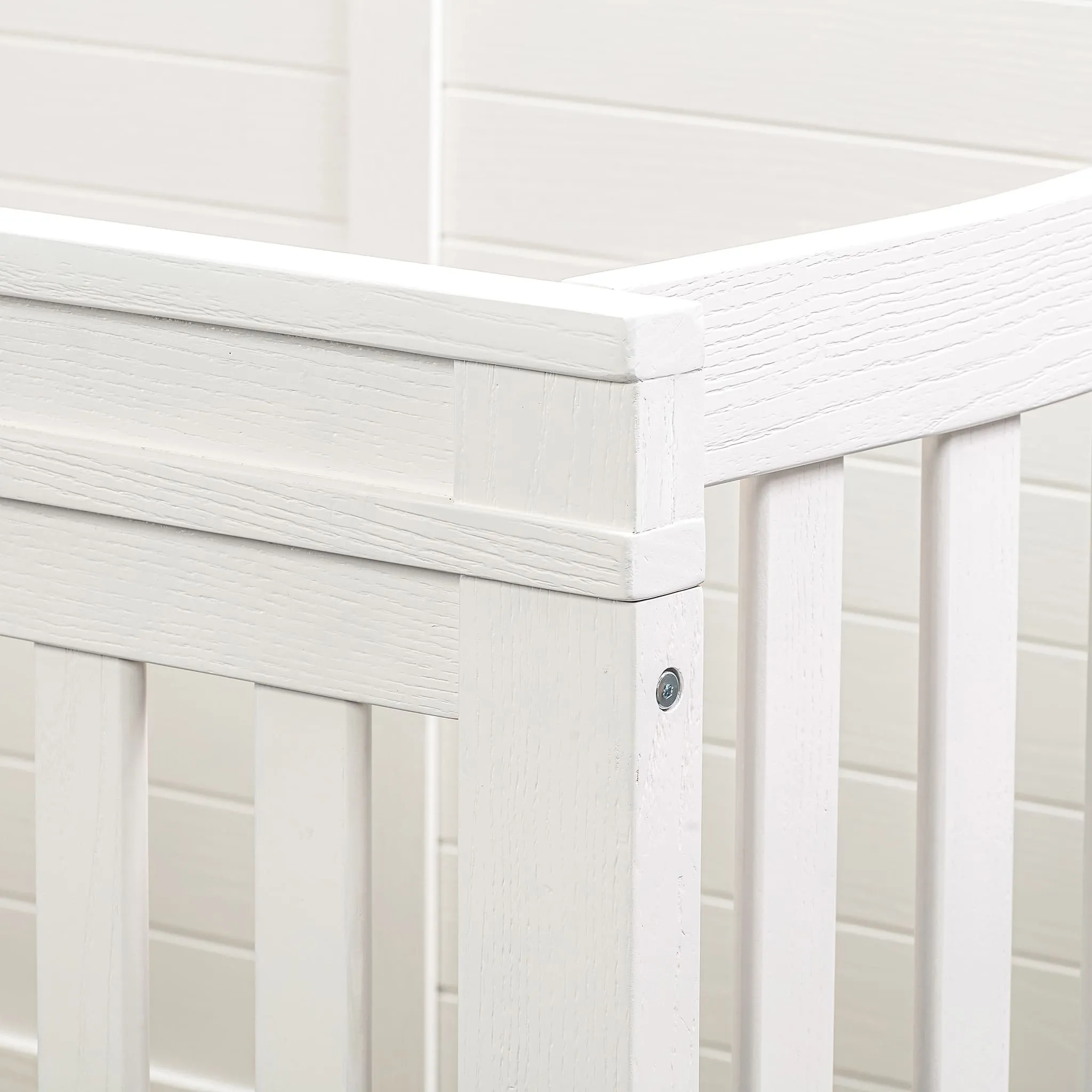 Million Dollar Baby Couchette Convertible 4 en 1 Wesley Farmhouse - Blanc Héritage