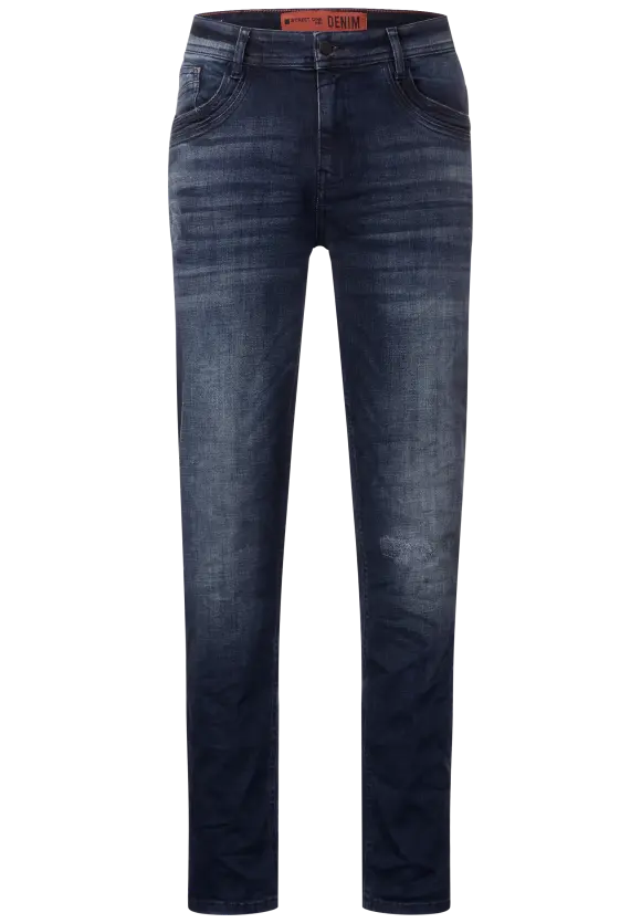Slim Fit Jeans - dark blue random wash