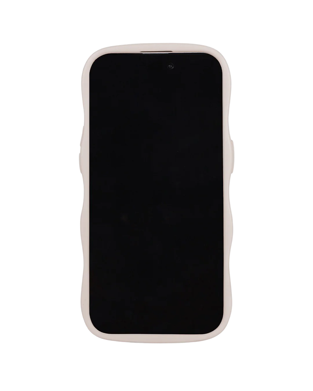 Holdit  Wavy iPhone cover - Light Beige/Transparent