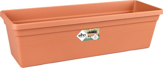 Elho balkonbak Green Basics terracotta 80 x 16,5 x 14 cm