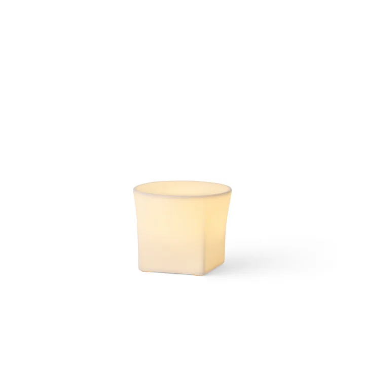 Audo - Ignus LED Lichtobjekt, H 15 cm, Porzellan weiss