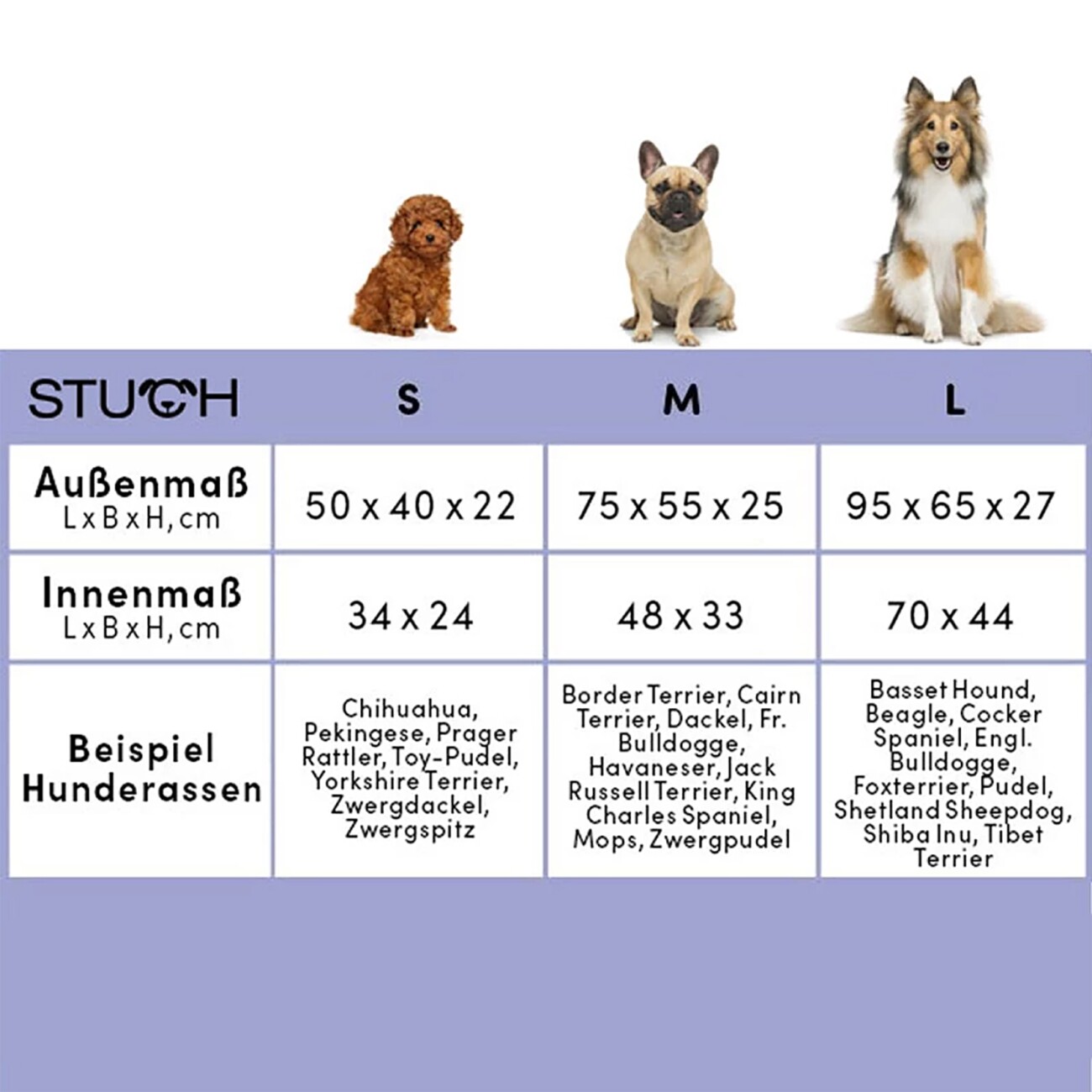 STUCH Ortho Hundebett Perfect Dreams beige S