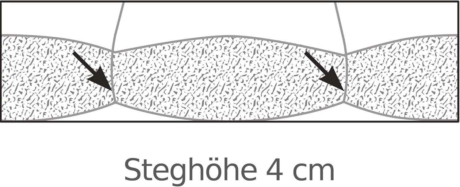 Erwin Müller Kassettendecke Ottawa 90% Daunen, 10% Federn 4 cm Stege - Wärmestufe 4 Größe 135x200 cm