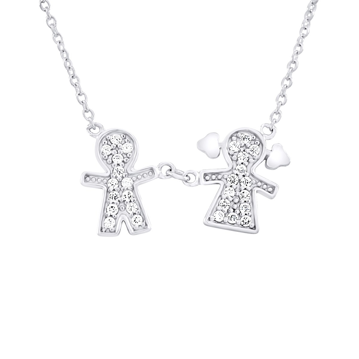 Collier FILLE & GARÇON - Argent 925