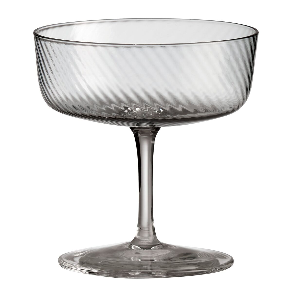 RAW Unique Swirl champagneglass 25 cl, grå