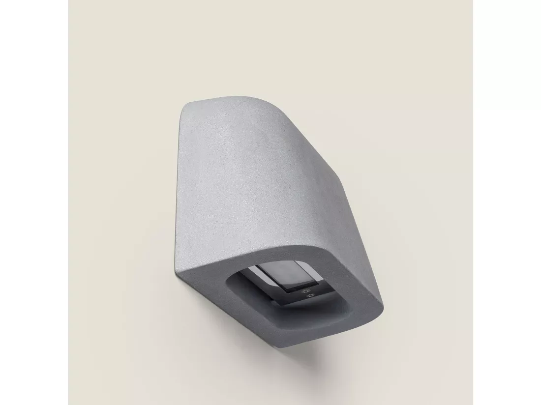 Applique Murale Extérieure LED 8W Ciment Maesy Gris Pierre