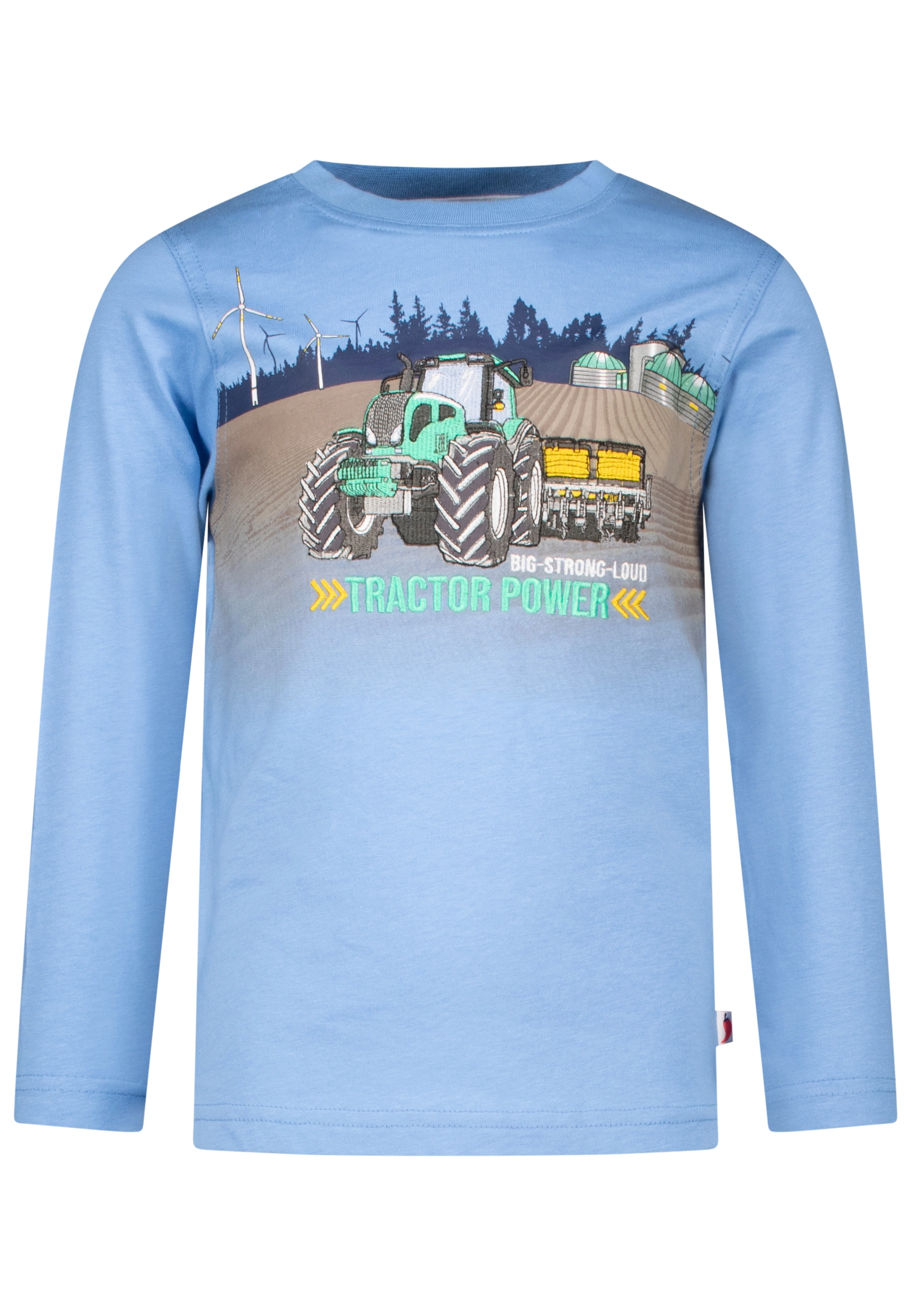 Langarmshirt TRACTOR POWER in clear blu