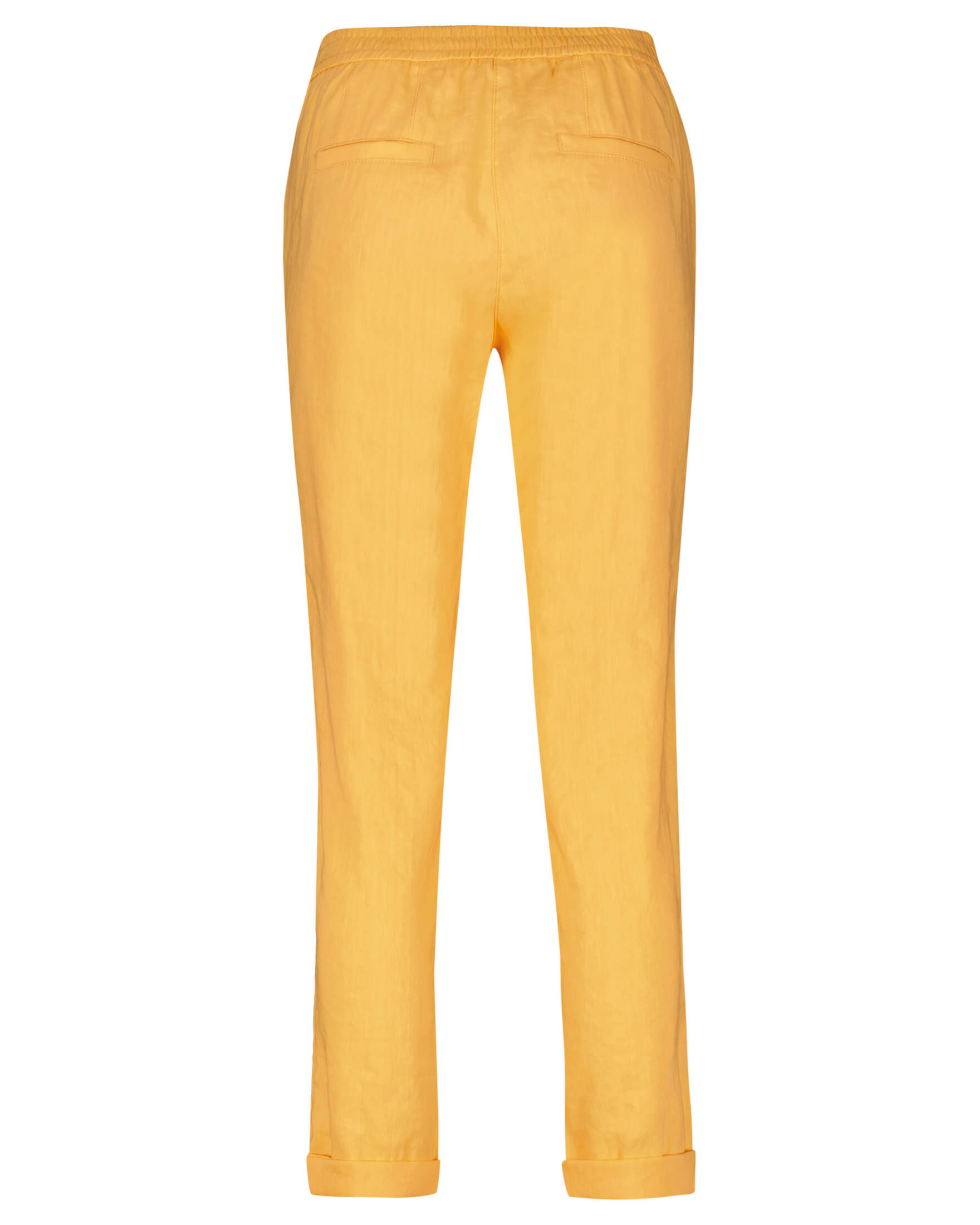 Marc Cain| Damen Flat-Front-Hose mit Leinen