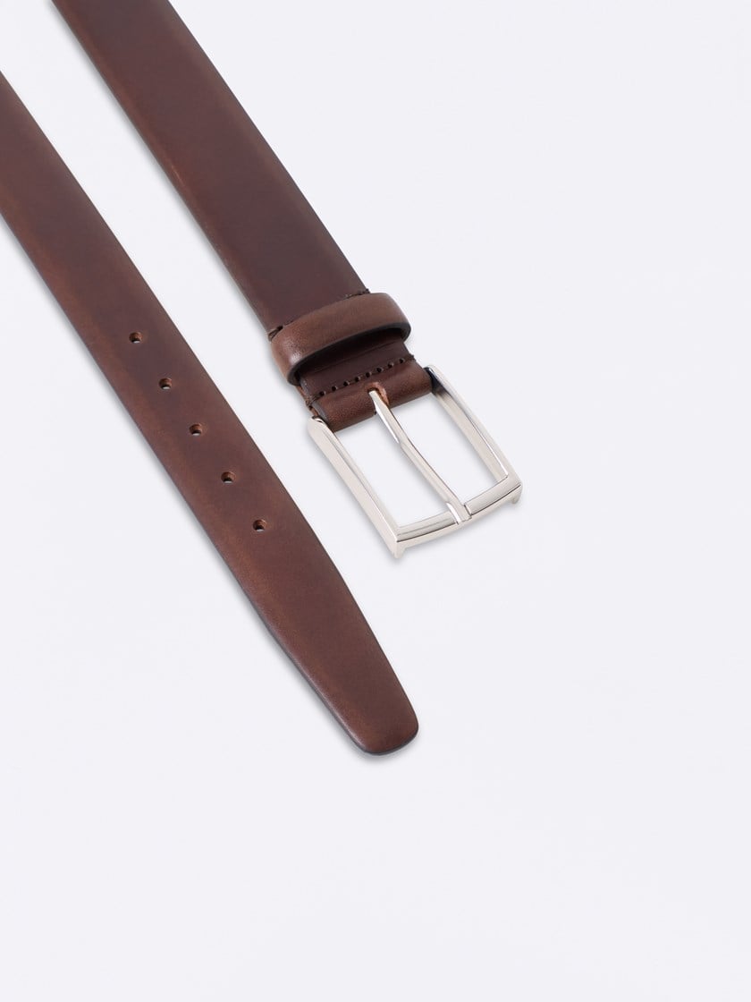 Achille skinnbelte Cocoa Brown