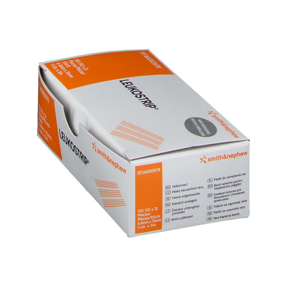 LEUKOSTRIP® Wundnahtstreifen 6,4 x 76 mm OP-Box steril
